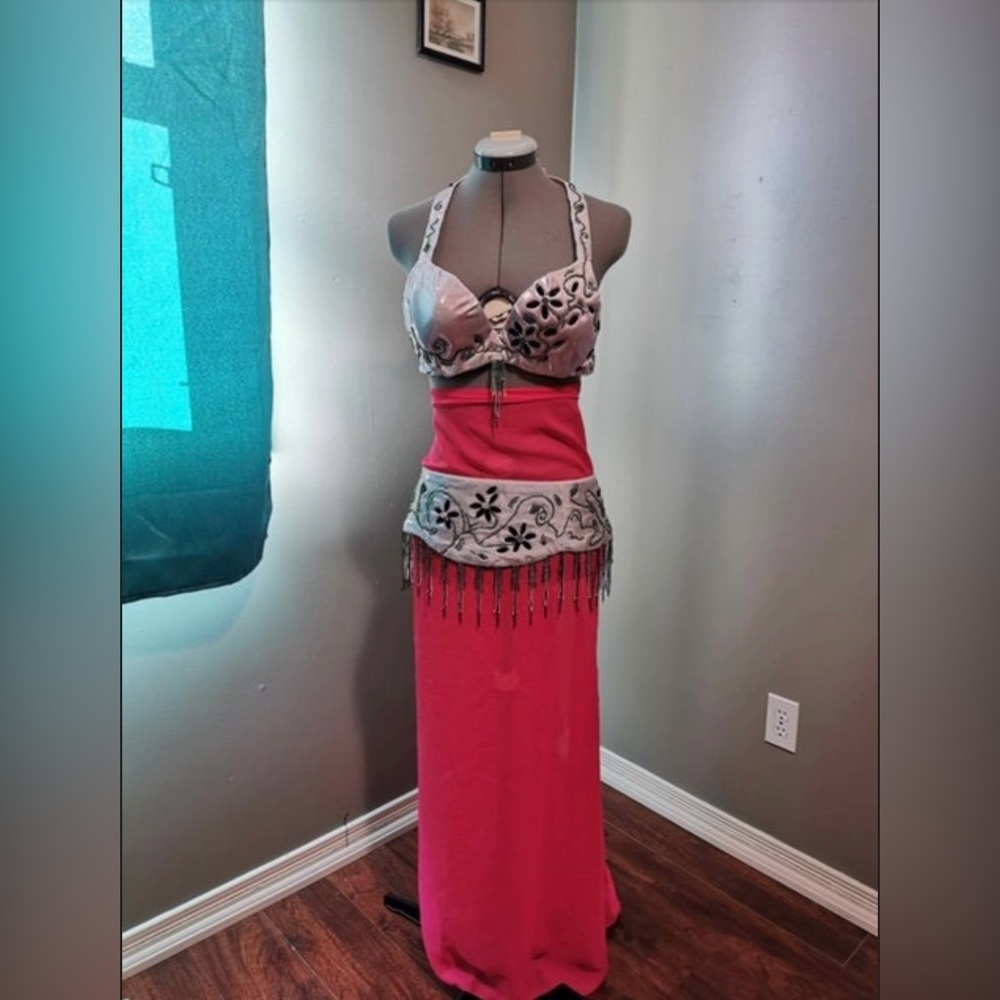 One of a Kind Belly Dance Costume Set Hand Made 36B